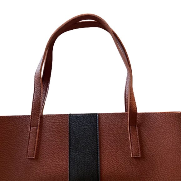 NWOT VINCE CAMUTO Vegan Leather Tote Bag - Picture 4 of 12